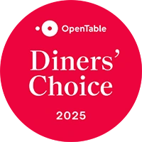 OpenTable Diners' Choice 2025 badge